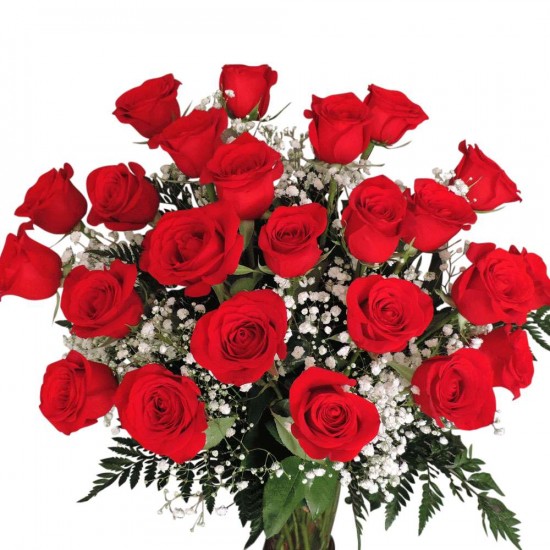 Bouquet of 24 red roses
